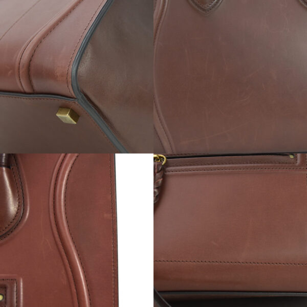 98888a 4 Celine Luggage Phantom Shopper Bag Leather Brown