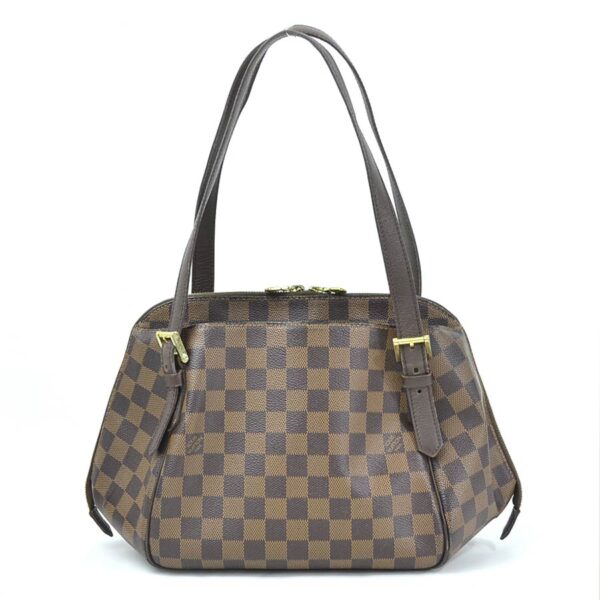 98978a Louis Vuitton Belem MM Damier Canvas Shoulder Bag Brown