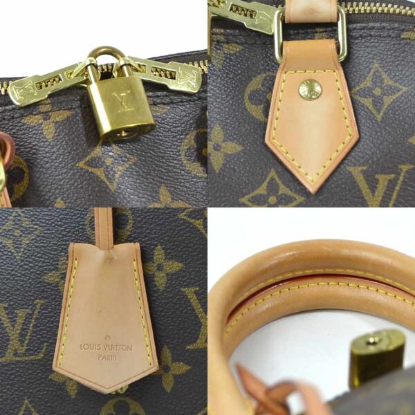 98979a 3 Louis Vuitton Alma PM Monogram Canvas Handbag Brown