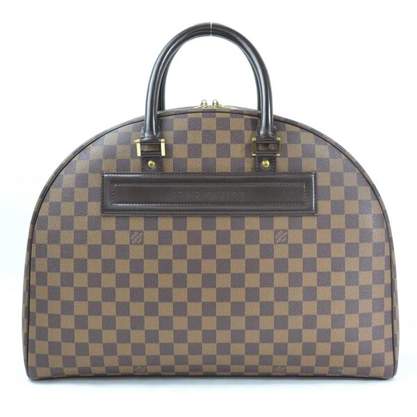 98985g Louis Vuitton Nolita 24 Damier Canvas Bag Brown