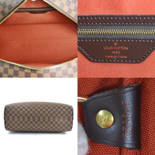 98985g 3 Louis Vuitton Nolita 24 Damier Canvas Bag Brown