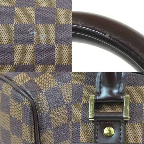 98985g 4 Louis Vuitton Nolita 24 Damier Canvas Bag Brown