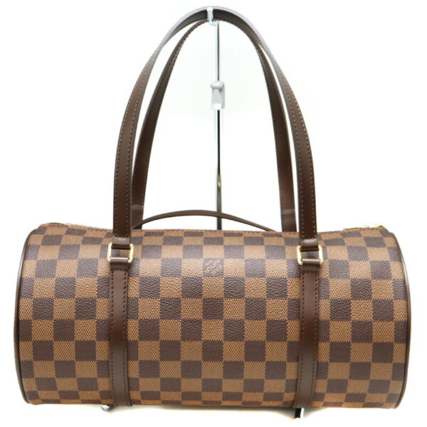 990 2 Louis Vuitton Papillon 30 Damier Ebene Canvas Handbag Brown