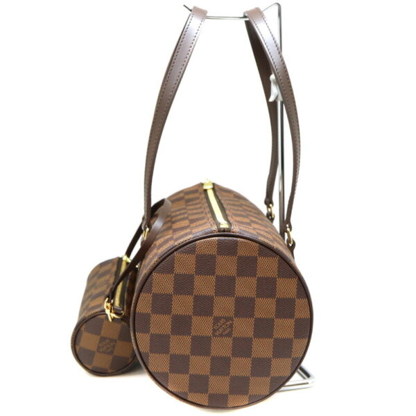 990 3 Louis Vuitton Papillon 30 Damier Ebene Canvas Handbag Brown