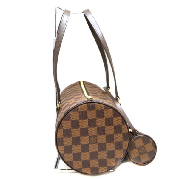 990 4 Louis Vuitton Papillon 30 Damier Ebene Canvas Handbag Brown