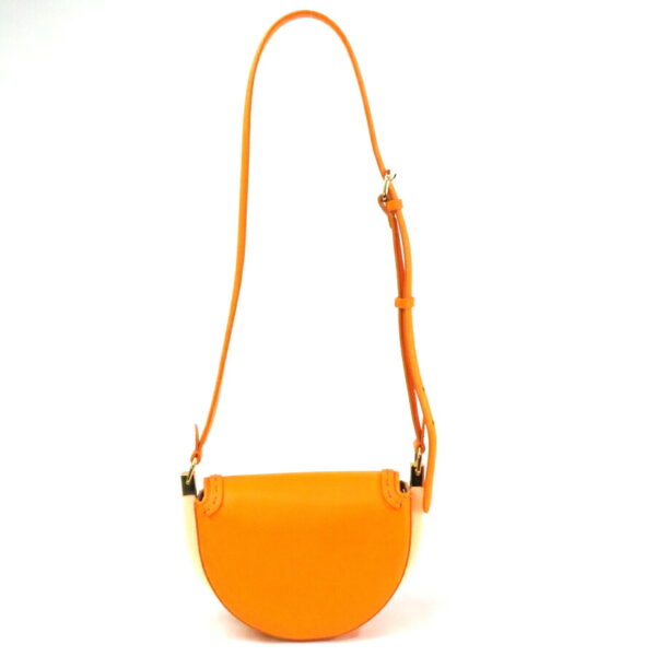 99002g 2 Fendi Crossbody Moonlight Shoulder Bag Calf Leather Orange