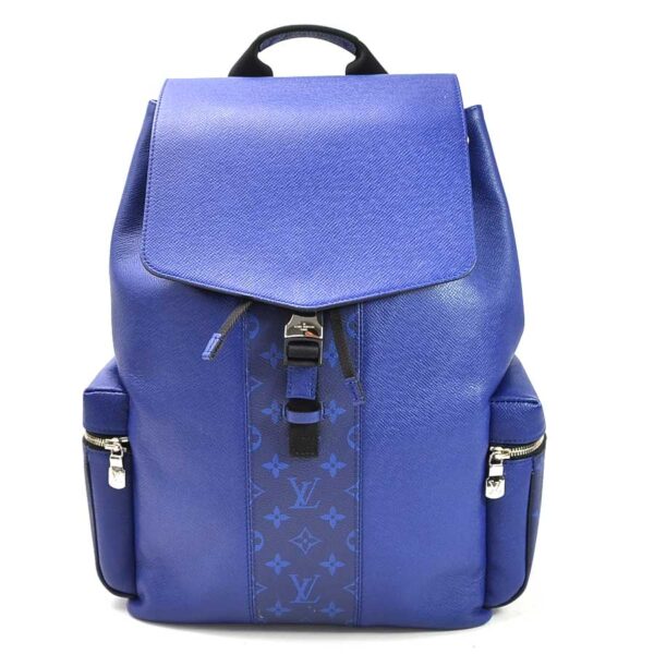 99007a Louis Vuitton Taigarama Leather Backpack Cobalt