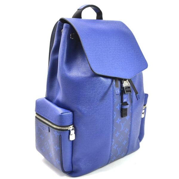 99007a 1 Louis Vuitton Taigarama Leather Backpack Cobalt