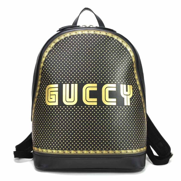 99049a Gucci Rucksack Leather Black