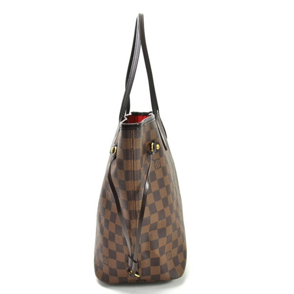 99052a 1 Louis Vuitton Neverfull MM Damier Canvas Tote Bag Brown