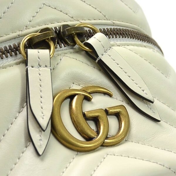 99061a 2 Gucci Mini Backpack Leather White