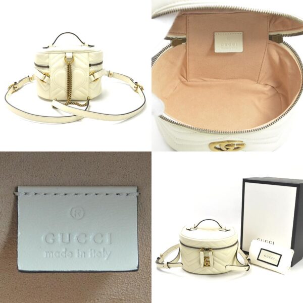 99061a 4 Gucci Mini Backpack Leather White