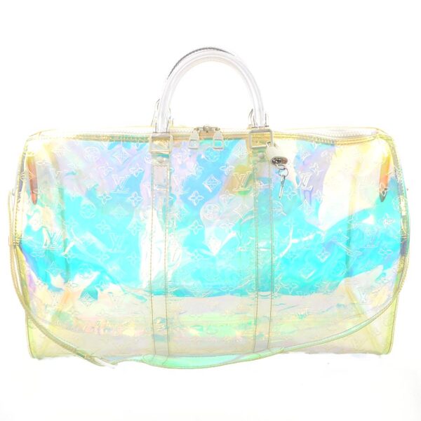 99083a Louis Vuitton Keepall Bandouliere 50 Prism Bag Clear