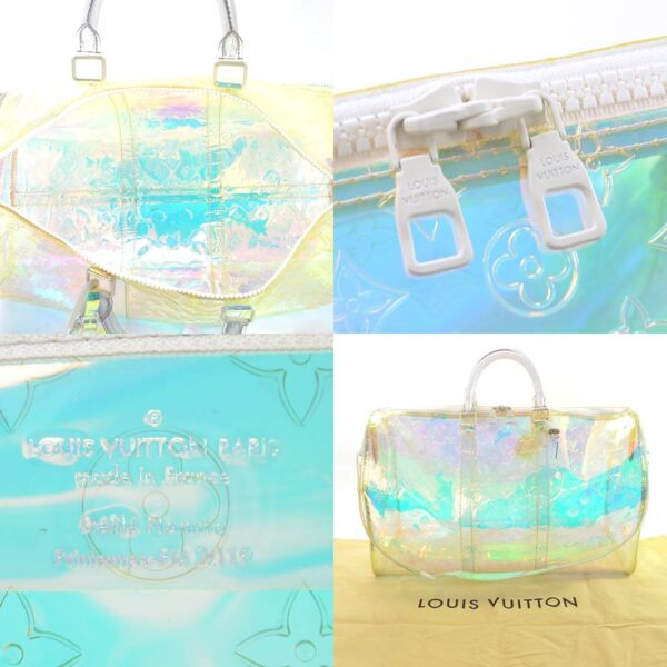 99083a 4 Louis Vuitton Keepall Bandouliere 50 Prism Bag Clear