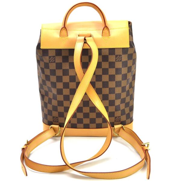 99090f 1 Louis Vuitton Arlequin Damier Canvas Backpack Brown