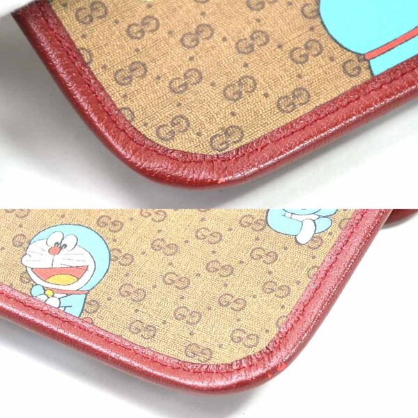 99131g 3 Gucci Doraemon Waist Pouch Canvas Beige