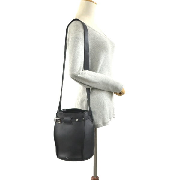 99134a 1 Celine Big Bag Bucket Bag Calfskin Black