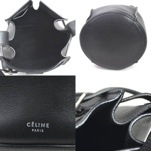 99134a 4 Celine Big Bag Bucket Bag Calfskin Black