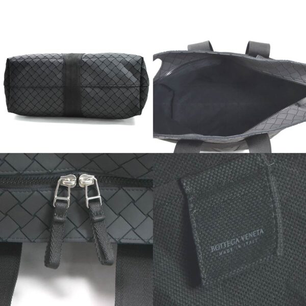 99176f 5 Bottega Veneta Intrecciato Leather Shoulder Bag Rubber Black