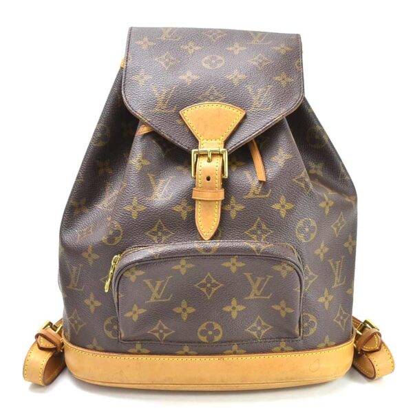 99209a 1 Louis Vuitton Monsouris MM Monogram Canvas Backpack Brown