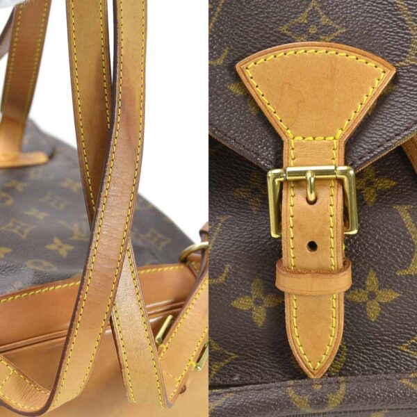 99209a 4 Louis Vuitton Monsouris MM Monogram Canvas Backpack Brown