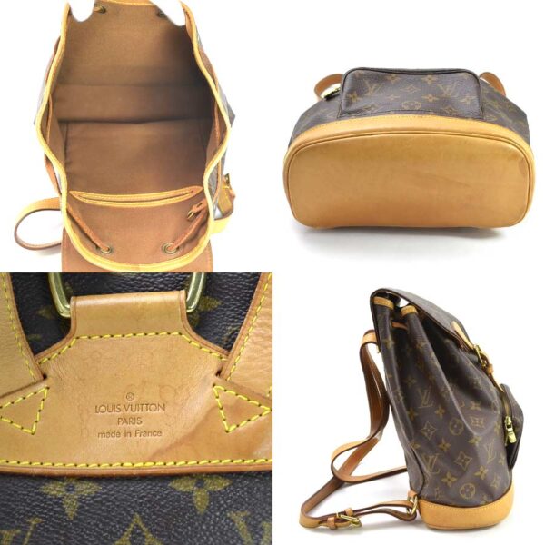 99209a 5 Louis Vuitton Monsouris MM Monogram Canvas Backpack Brown