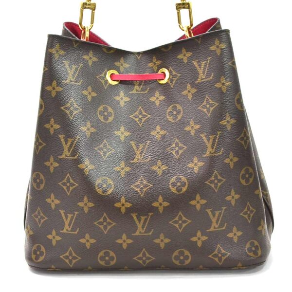 99239a 1 Louis Vuitton Neonoe Monogram Canvas Shoulder Bag Brown Freesia