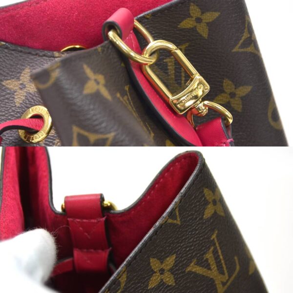 99239a 2 Louis Vuitton Neonoe Monogram Canvas Shoulder Bag Brown Freesia