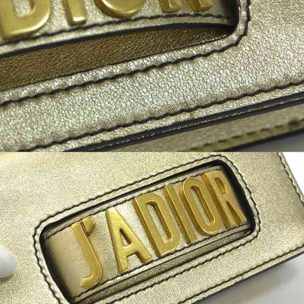 99255g 3 Christian Dior JADIOR Shoulder Bag Leather