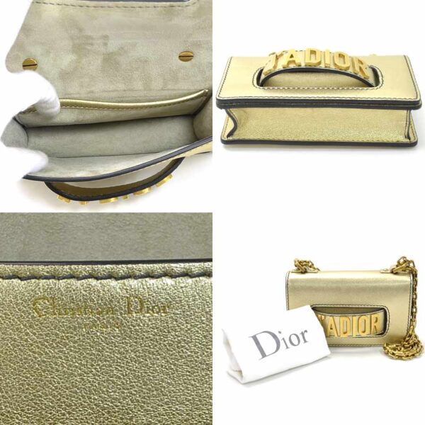 99255g 4 Christian Dior JADIOR Shoulder Bag Leather