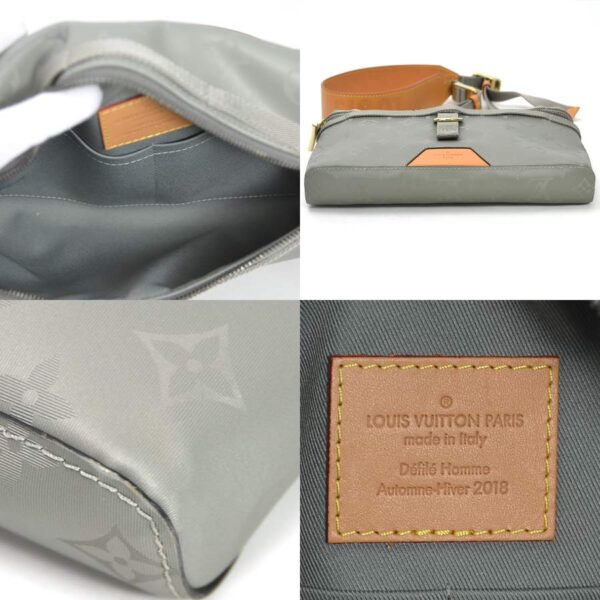 99276g 4 Louis Vuitton Messenger PM Monogram Titanium Canvas Shoulder Bag Gray