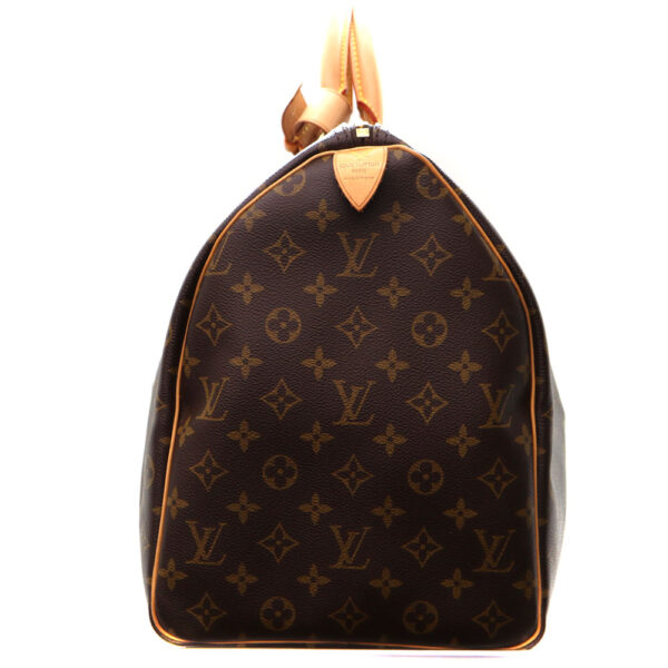 9930 3 Louis Vuitton Keepall 50 Monogram Canvas Bag Brown