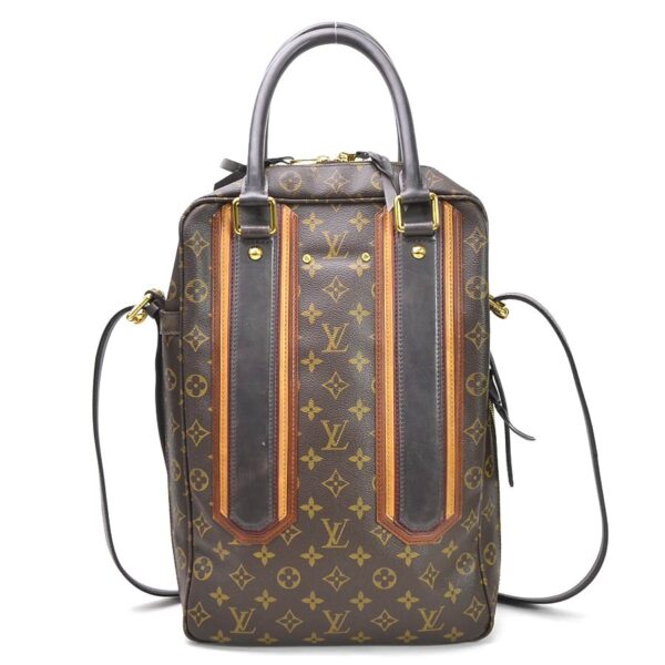 99320f 2 Louis Vuitton Porte Documentary Monogram Canvas 2Way Bag Brown