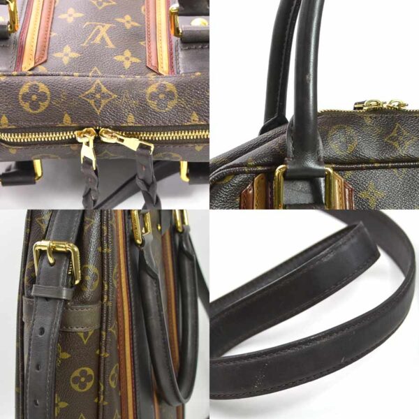 99320f 3 Louis Vuitton Porte Documentary Monogram Canvas 2Way Bag Brown