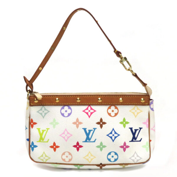 99323a Louis Vuitton Pochette Accessoire Monogram Multicolor Canvas Pouch Blonde