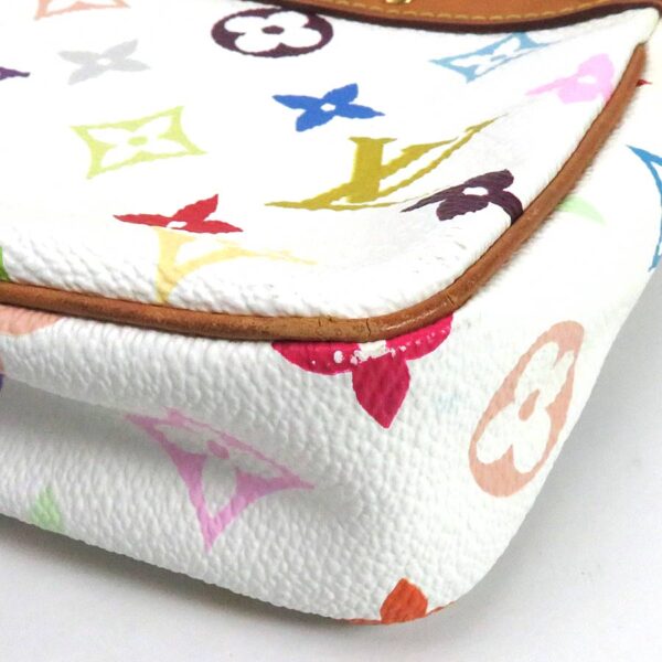 99323a 2 Louis Vuitton Pochette Accessoire Monogram Multicolor Canvas Pouch Blonde