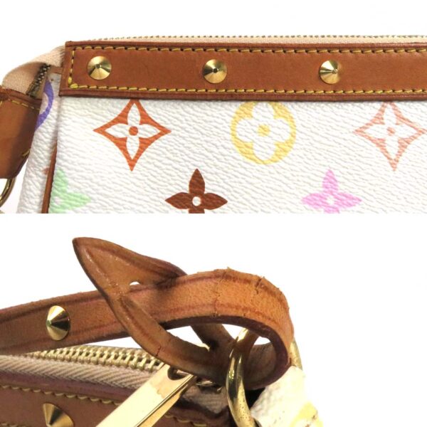 99323a 3 Louis Vuitton Pochette Accessoire Monogram Multicolor Canvas Pouch Blonde