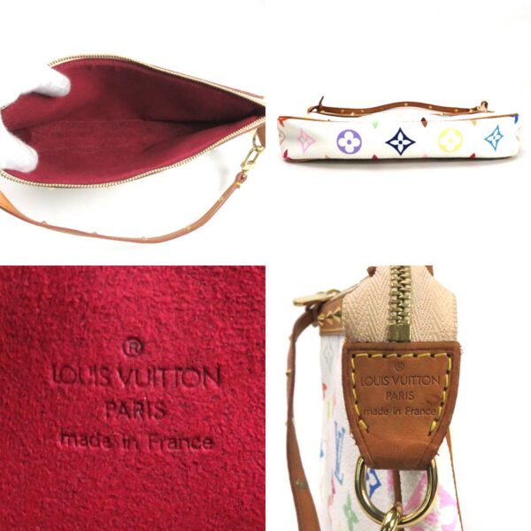 99323a 4 Louis Vuitton Pochette Accessoire Monogram Multicolor Canvas Pouch Blonde