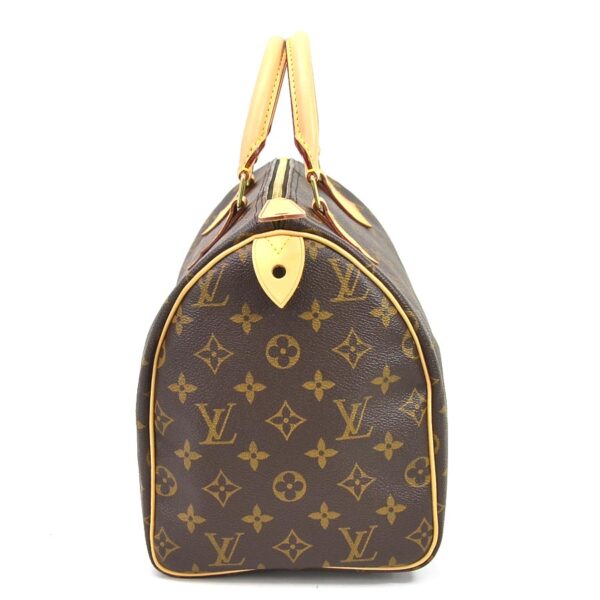 99372a 1 Louis Vuitton Speedy 30 Monogram Canvas Handbag Brown