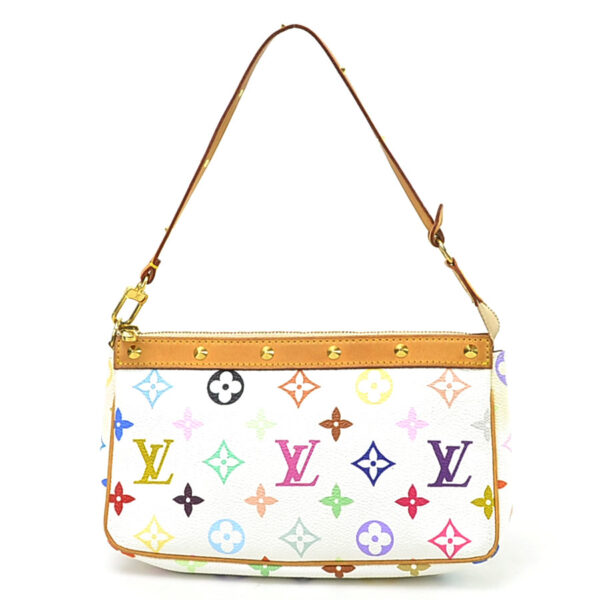 99373a Louis Vuitton Pochette Accessoire Monogram Multicolor Canvas Pouch Blonde