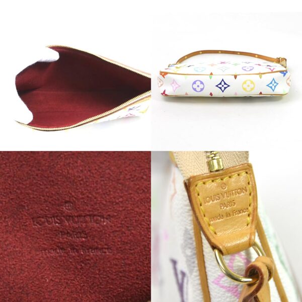 99373a 4 Louis Vuitton Pochette Accessoire Monogram Multicolor Canvas Pouch Blonde