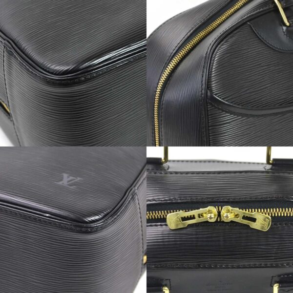 99438g 5 c Louis Vuitton Deauville Epi Leather Handbag Black