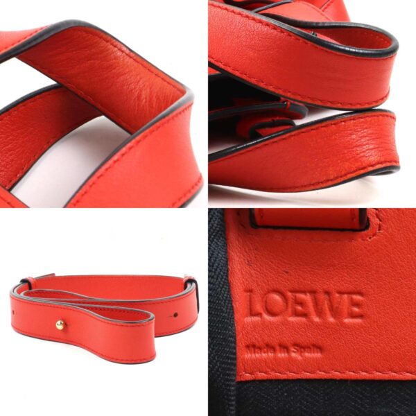 99451g 9 c Loewe Hammock Medium Leather Shoulder Bag Red