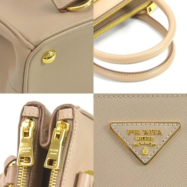 99495f 6 c Prada Crossbody Shoulder Bag Leather Beige