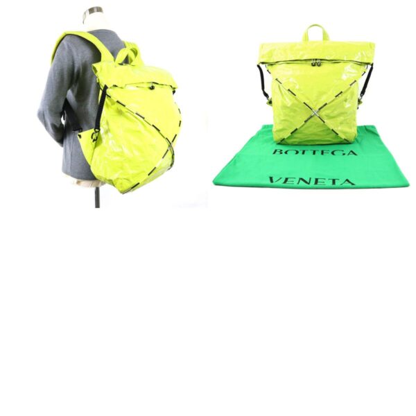 99556g 13 c Bottega Veneta Nylon Rucksack Medium Tent Yellow Green