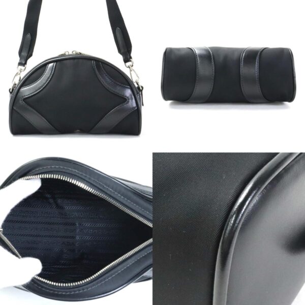 99571g 2 c Prada Crossbody Shoulder Bag Nylon Leather Black