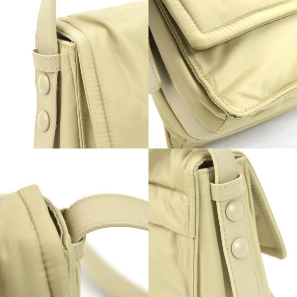 99604i 5 c Prada Re Nylon Padded Shoulder Bag Beige