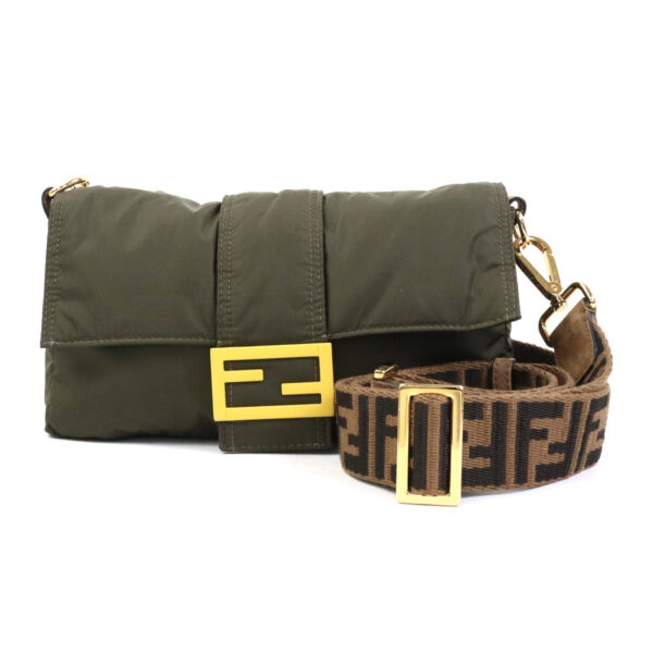 99637f Fendi Body Bag Waist Pouch Nylon Khaki