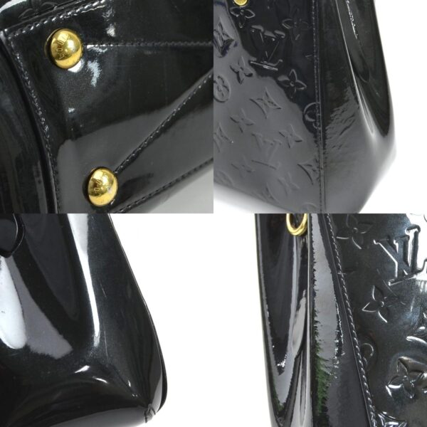 99810i 9 c Louis Vuitton Vernis Montaigne BB Noir Patent Leather Black