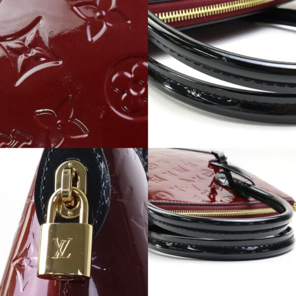 99823i 9 c Louis Vuitton Handbag Vernis Lockit PM Griyot Patent Leather